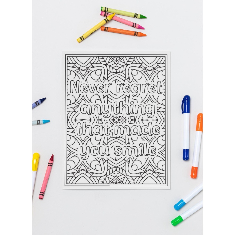 Adult Coloring Book: 70 Stress Relief Pages, Printed on Quality Paper‎